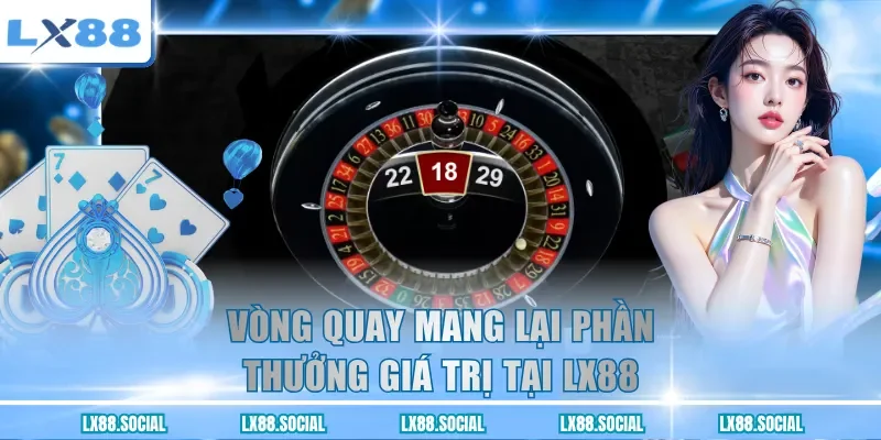 Vòng quay mang lại phần thưởng giá trị tại LX88